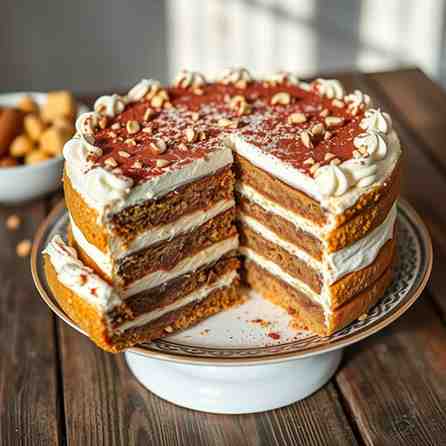 Hungarian Whipped Cream Cake - Somlói Galuska Recipe